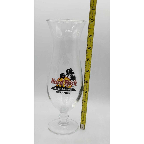 10" Hard Rock Cafe Orlando Florida Hurricane Glass. New in Box. - Picture 6 of 7